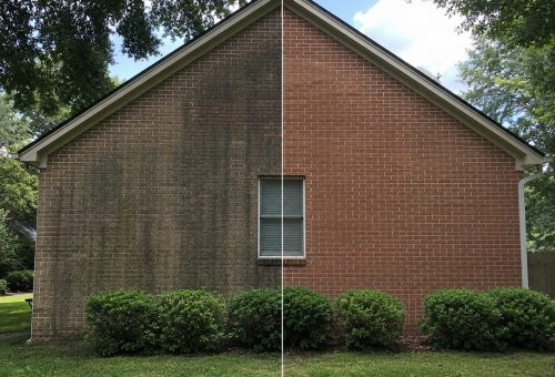 ChatGPT Image May 12, 2026, 02_10_55 PM Half-clean, half-dirty brick wall, showing pressure washing results. Cody-X Pressure Washing