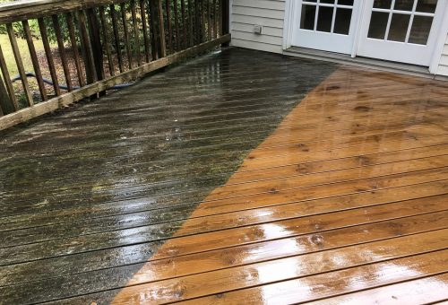 ChatGPT Image May 4, 2026, 02_36_32 PM Half-cleaned deck shows contrast between weathered and bright sides. Cody-X Pressure Washing